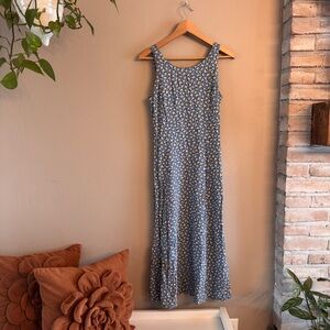 Donna Ricco Blue Floral Midi Dress